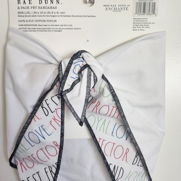 Rae Dunn Good Girl Pet Bandanna 2-Pack - Picture 7 of 9